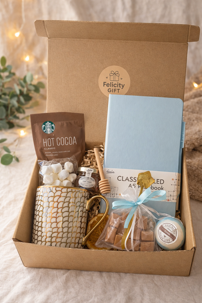Premium Gift Box with Mug and Notebook