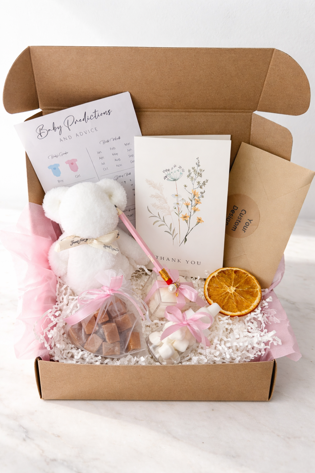 Gender Reveal Favor Boxes for Guests | Girl