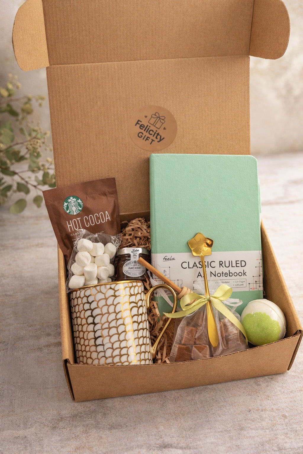 Premium Gift Box with Mug and Notebook