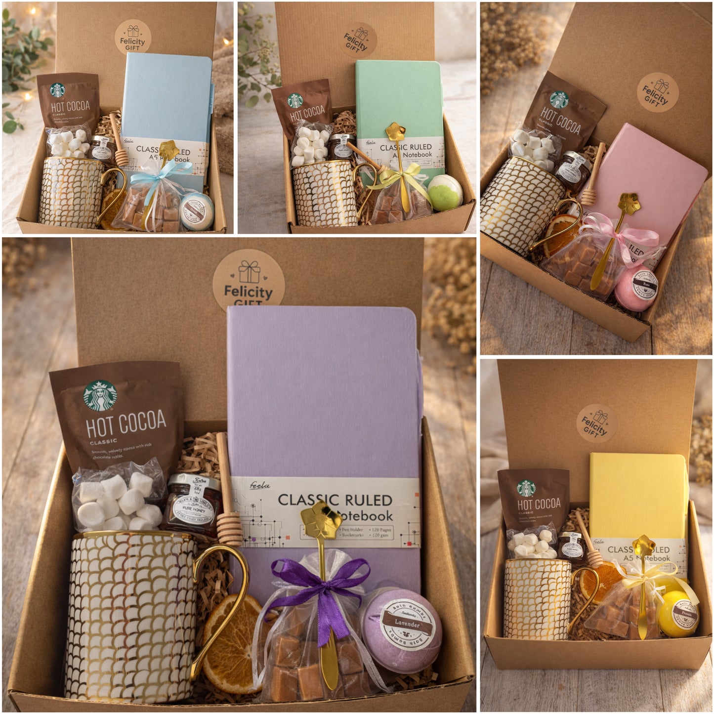 Premium Gift Box with Mug and Notebook
