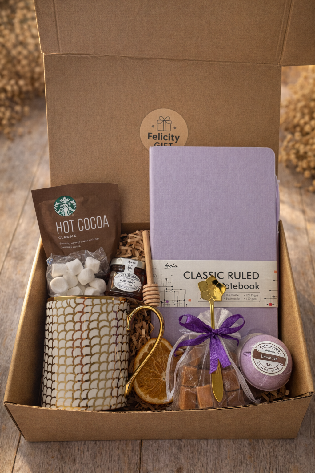 Premium Gift Box with Mug and Notebook