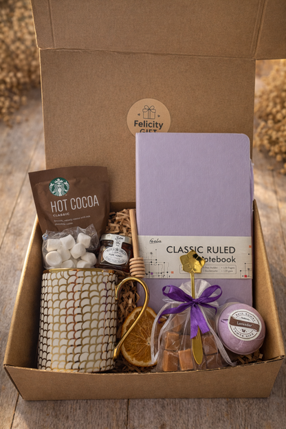 Premium Gift Box with Mug and Notebook